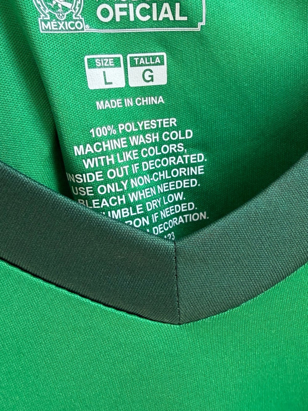 Mexico Soccer Jersey Men’s Large NWT Official Fan Shirt World Cup Supporter Tee - Picture 4 of 4